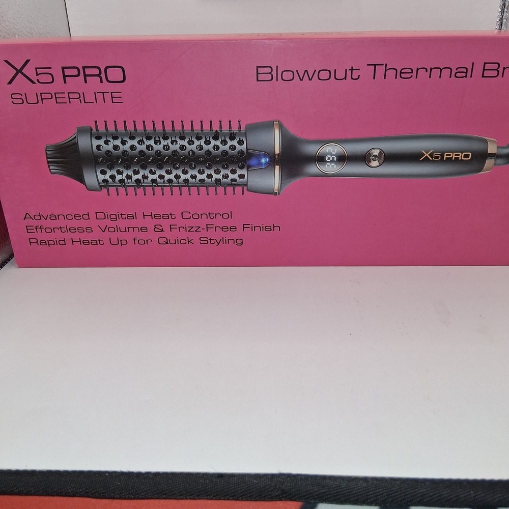 X5 PRO Superlite Blowout Thermal Hot Air Brush 1.5in/38mm Ceramic 410°F 65W